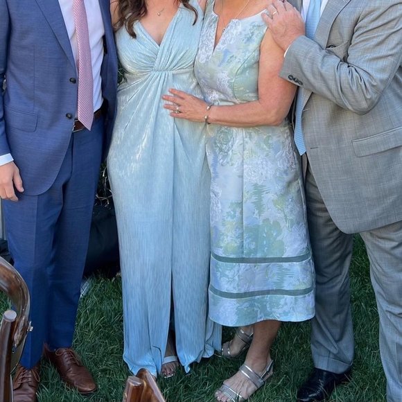 Aidan by Aidan Mattox Pleated Gown - Picture 3 of 6